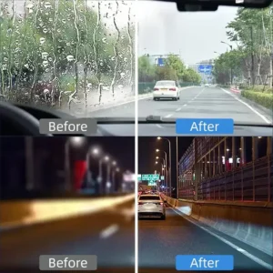 QIAWI Automotive Oil Film Remover – Streak-Free Glass Cleaner for Fast Window Decontamination