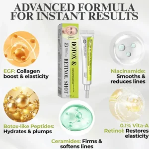 👏🌿Proudly Made in the USA💫QIAWI® Advanced Peptide Botox-Style + Vita-A Retinol Lifting Renewal Cream – Today Only 70% OFF