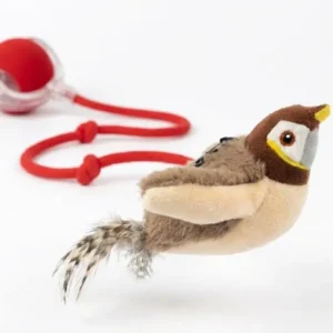 QIAWI™ Interactive Chirping Bird Cat Toy (Realistic Flapping & Sound)