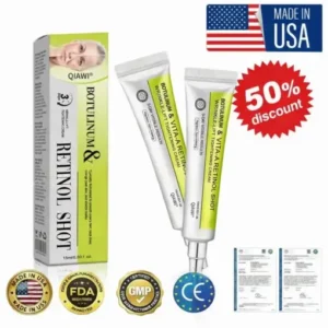 QIAWI® Advanced Peptide Botulinum-Style Vita-A Retinol Lifting Renewal Cream Today Only 70 OFF