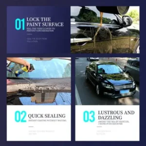 QIAWI Car Nano quick-coat-Advanced Automobile Quick-acting Coating Agent With Dust -Proof and Glazing Effects -Long Lasting Car Showroom gloss that LASTS 350ml