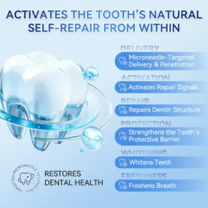 QIAWI® 🦷 Tideglusib Fast‑Dissolving Tooth & Gum Repair Oral Strips 😁 (Supports tooth repair and helps relieve gum discomfort and other common oral concerns)