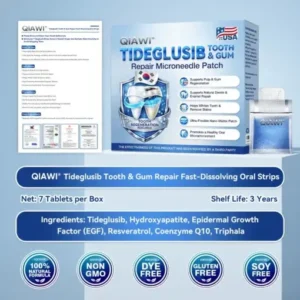 QIAWI® Tideglusib Fast‑Dissolving Tooth & Gum Repair Oral Strips
