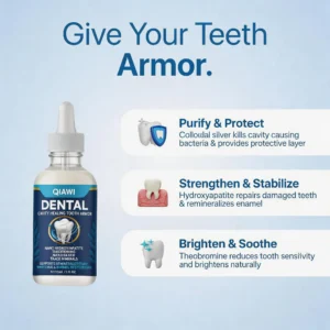 QIAWI Fluoride-Free Hydroxyapatite Tooth Armor Essence & Enamel Repair