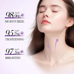 QIAWI™ 5-Roller Neck Firming Cream – Collagen & Hyaluronic Acid for Smoother, Tighter-Looking Neck Skin