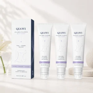 QIAWI™ 5-Roller Neck Firming Cream – Collagen & Hyaluronic Acid for Smoother, Tighter-Looking Neck Skin