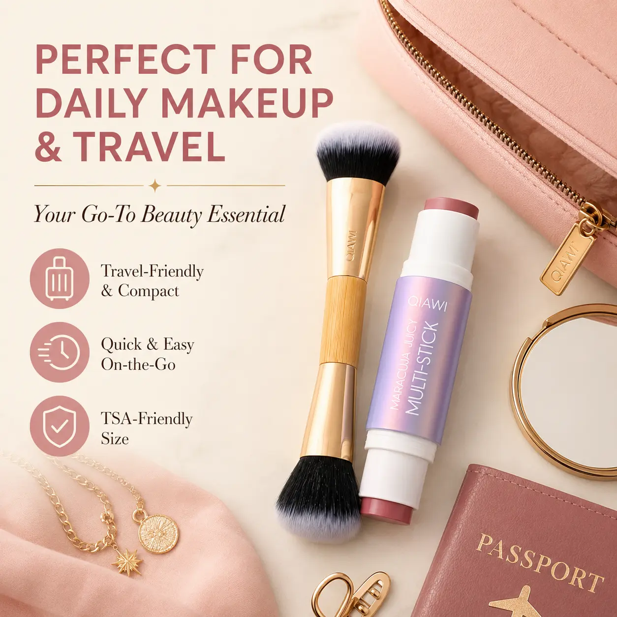 QIAWI™ Maracuja Juicy Multi-Stick Duo Set with Free Blending Brush