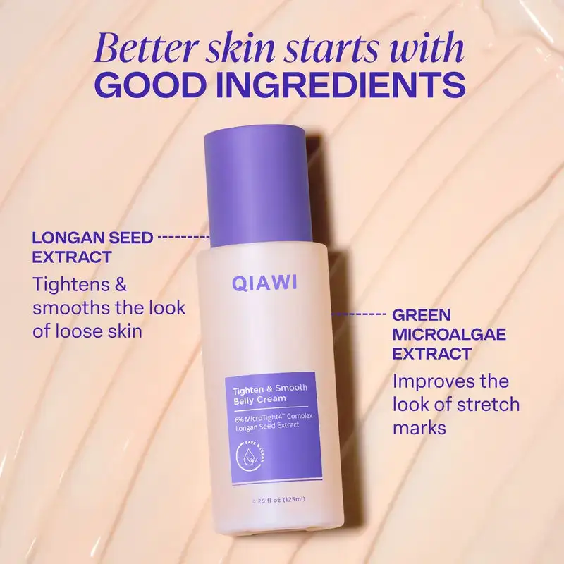 💕QIAWI TIGHTEN & SMOOTH BELLY FIRMING CREAM
– Softgarnish