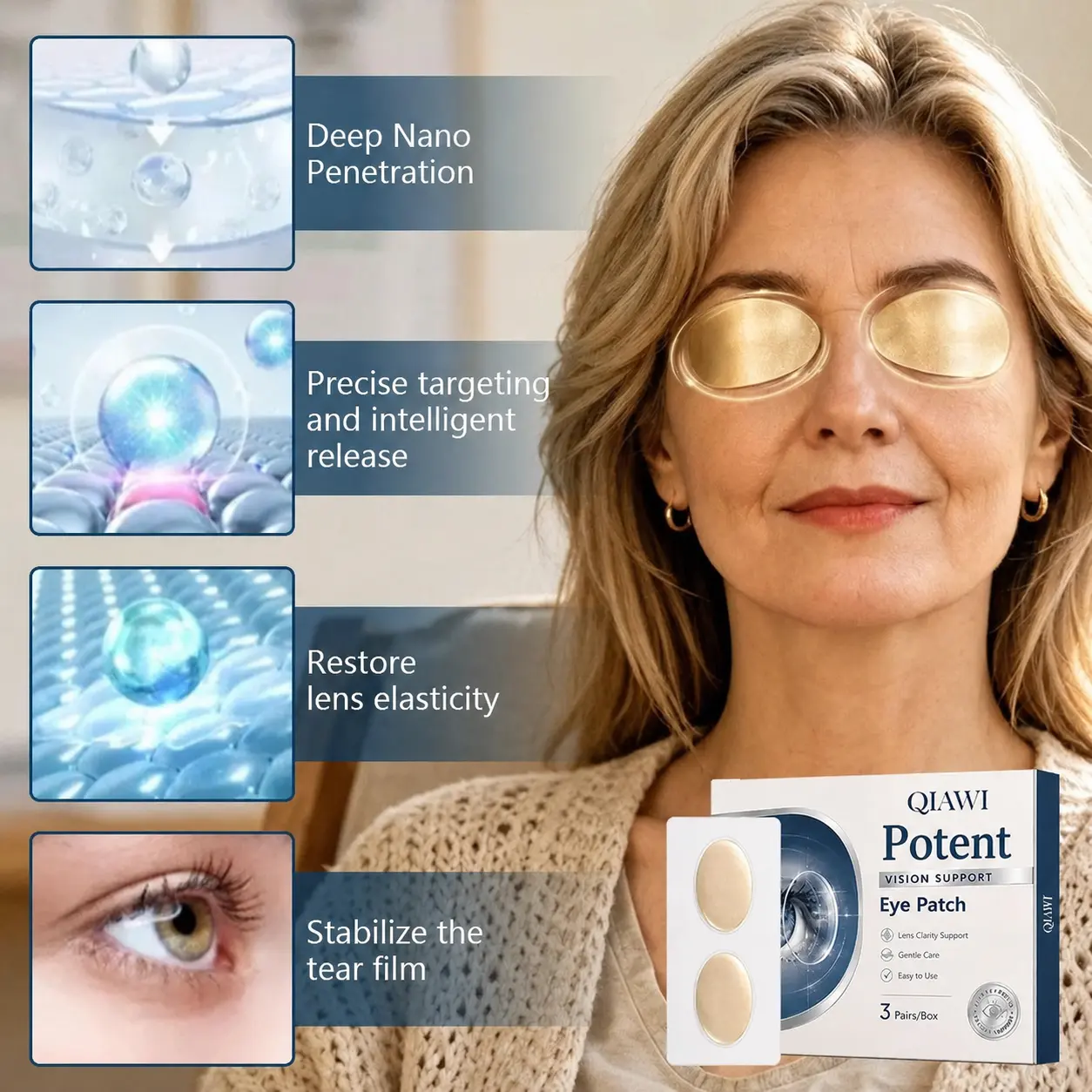 QIAWI® Potent Vision Support Eye Patch👁️✨