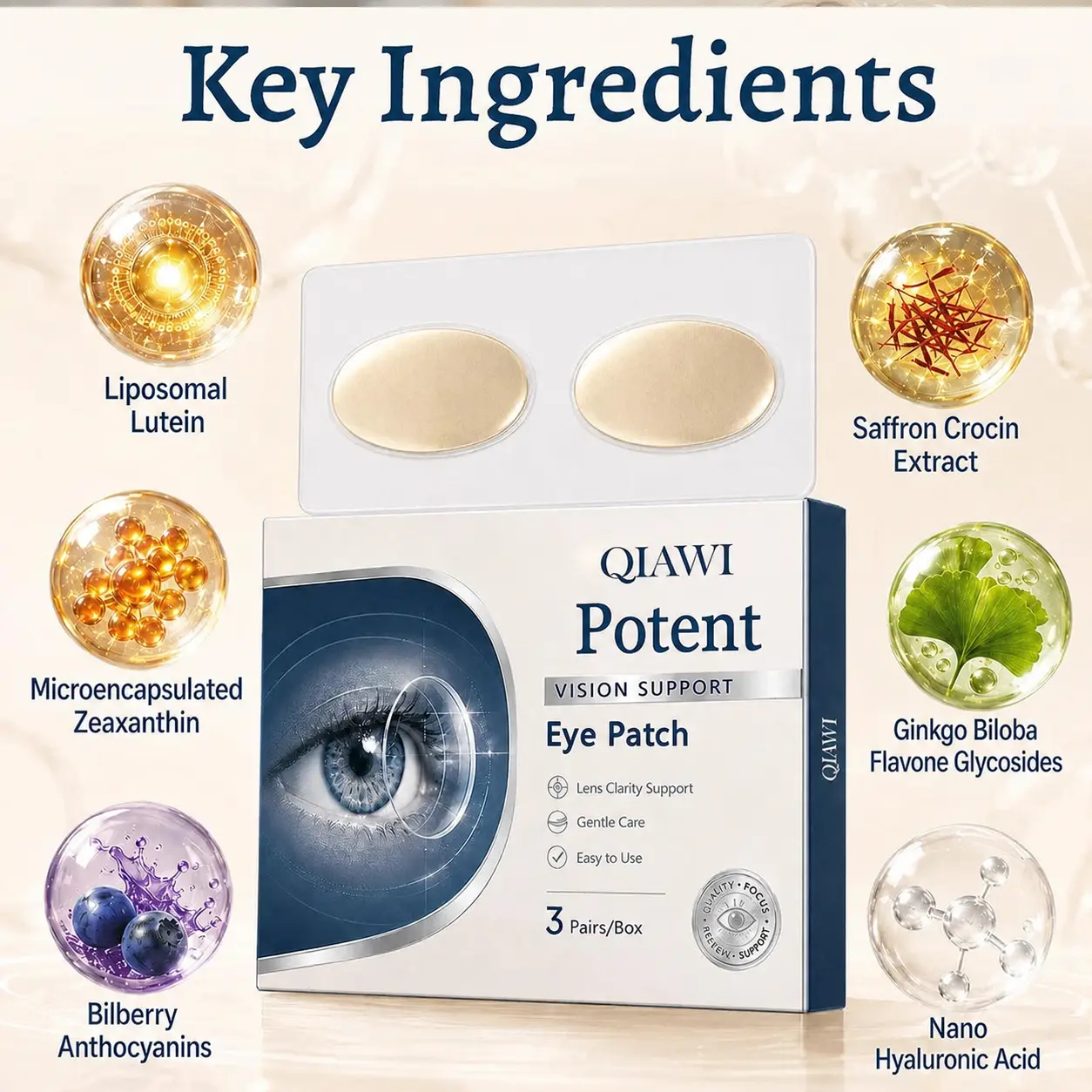 QIAWI® Potent Vision Support Eye Patch👁️✨
