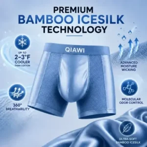 QIAWI™ Premium Leakproof Bamboo Ice Silk Boxer